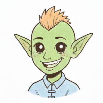 Drawing of a Goblin Boy Character